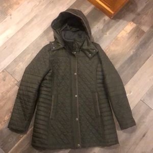 Hunter green large jacket VGUC. Andrew Marc